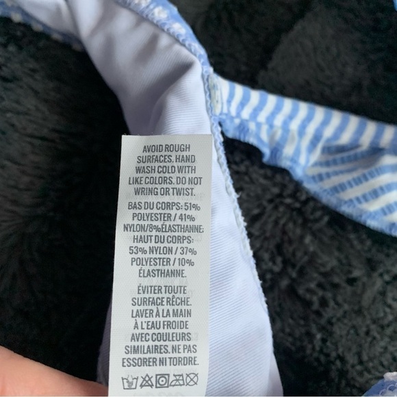 Aerie Seersucker Ruffle Wrap Bikini Top - Picture 7 of 7